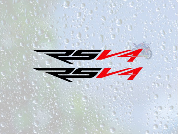 2x rsv4 decals premium vinyl stickers for Aprilia bikes 2x rsv4 decals premium vinyl stickers for Aprilia bikes