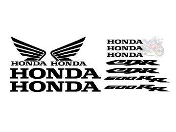 Honda 600RR Decal Set 11 Piece Premium Vinyl Graphics