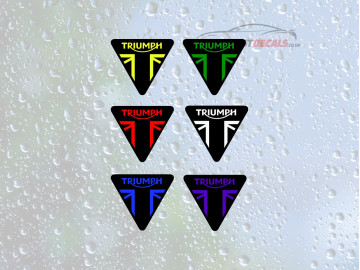 2x Triumph Emblem Decals Layered 2 Colour Premium Vinyl Stickers 2x Triumph Emblem Decals Layered 2 Colour Premium Vinyl Stickers