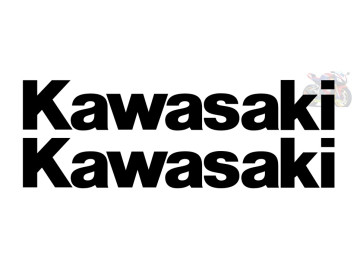 2x Kawasaki Belly Pan Decals