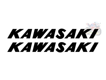 Kawasaki Classic Logo Decals x2 Bold Kawasaki Text Stickers for ZX6R ZX7R ZX9R ZX10R