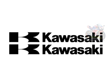 2x K Kawasaki Belly Pan Decals - Premium Vinyl Stickers for Kawasaki Motorcycles