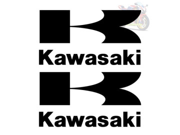 2 x K Kawasaki Fairing Tank Decals - Premium Vinyl Stickers for Kawasaki Motorcycles