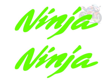 2 x Ninja Decals - Premium Vinyl Stickers for Kawasaki Motorcycles