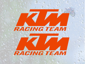 KTM Racing Team Decals 2 Pack Premium Cut Vinyl Choice Of Sizes KTM Racing Team Decals 2 Pack Premium Cut Vinyl Choice Of Sizes