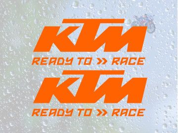 2x KTM Ready To Race Decals Premium Vinyl Stickers For KTM Duke RC EXC SXF Adventure 2x KTM Ready To Race Decals Premium Vinyl Stickers For KTM Duke RC EXC SXF Adventure