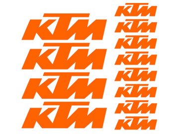 12pc KTM Decal Set - Vinyl Graphics for Motocross & Street Bike Customisation UK 12pc KTM Decal Set - Vinyl Graphics for Motocross & Street Bike Customisation UK