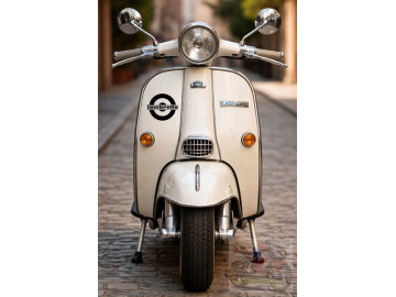 2x Lambretta Round decals 2x Lambretta Round decals