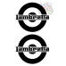 2x Lambretta Round decals