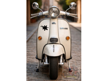 2x Ink Splat Scooter Decals - Vespa PX & Lambretta LI Vinyl Stickers 2x Ink Splat Scooter Decals - Vespa PX & Lambretta LI Vinyl Stickers