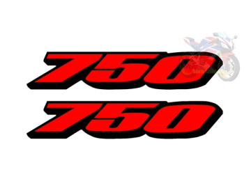 2x 750 Decals for Suzuki GSXR Premium Vinyl Stickers 2x 750 Decals for Suzuki GSXR Premium Vinyl Stickers