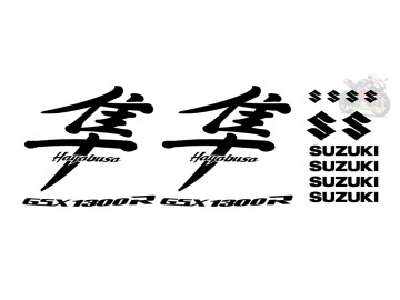 14pc Suzuki Hayabusa Decal Set - Kanji, GSX1300R & Suzuki Logos (Premium Vinyl) 14pc Suzuki Hayabusa Decal Set - Kanji, GSX1300R & Suzuki Logos (Premium Vinyl)