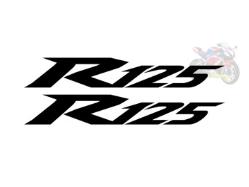 2x R125 Decals Latest Style for Yamaha YZF R125 Models