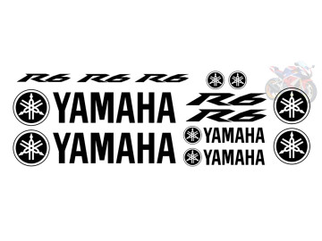 13pc Yamaha R6 Decal Set Latest Style 13pc Yamaha R6 Decal Set Latest Style