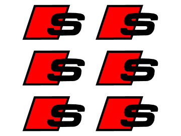 Audi S Caliper Decals - Set of 6 | Premium Brake Sticker Kit 