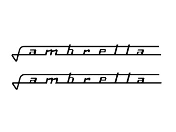 2x Lambretta decals, old style 2x Lambretta decals, old style