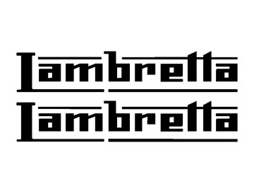 2x Lambretta decals 2x Lambretta decals