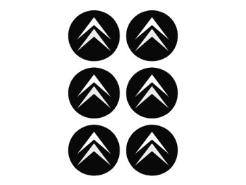 Citroen Wheel Centre Cap Decals - Set of 6 Premium Vinyl Stickers Citroen Wheel Centre Cap Decals - Set of 6 Premium Vinyl Stickers