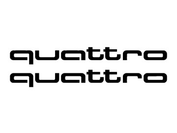 2x Quattro Decals Premium Vinyl Stickers for Audi Weatherproof & Easy to Apply 2x Quattro Decals Premium Vinyl Stickers for Audi Weatherproof & Easy to Apply