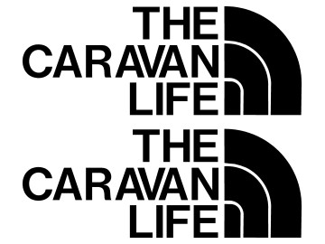 The Caravan life decal