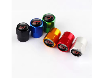 Ford-Compatible ST Valve Dust Caps - Set of 4 | Fits Fiesta, Focus, Puma, Kuga & More Ford-Compatible ST Valve Dust Caps - Set of 4 | Fits Fiesta, Focus, Puma, Kuga & More