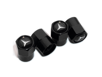 Set of 4 Mercedes Valve Caps - Premium Alloy Tyre Air Dust Covers for Mercedes Benz Wheels Set of 4 Mercedes Valve Caps - Premium Alloy Tyre Air Dust Covers for Mercedes Benz Wheels