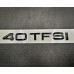 Gloss Black Audi 40 TFSI Tailgate Badge - Rear Boot Emblem Lettering for A-Series Models
