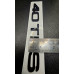 Gloss Black Audi 40 TFSI Tailgate Badge - Rear Boot Emblem Lettering for A-Series Models