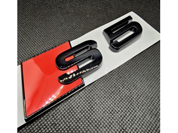 Gloss Black Audi S5 TFSI Tailgate Badge - Rear Boot Emblem Lettering Gloss Black Audi S5 TFSI Tailgate Badge - Rear Boot Emblem Lettering