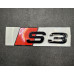 Gloss Black Audi S3 TFSI Tailgate Badge - Rear Boot Emblem Lettering Gloss Black Audi S3 TFSI Tailgate Badge - Rear Boot Emblem Lettering