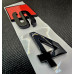 Gloss Black Audi S4 TFSI Tailgate Badge - Rear Boot Emblem Lettering Gloss Black Audi S4 TFSI Tailgate Badge - Rear Boot Emblem Lettering