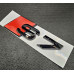 Gloss Black Audi S3 S4 S5 S6 S7 S8 TFSI Tailgate Badge - Rear Boot Emblem Lettering Gloss Black Audi S3 S4 S5 S6 S7 S8 TFSI Tailgate Badge - Rear Boot Emblem Lettering