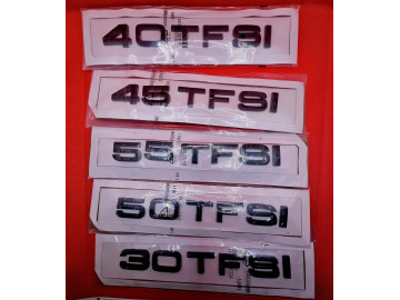 Audi TFSI Gloss Black Tailgate Badge 30 40 45 50 55 Variants