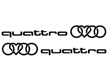 Quattro Heart Ring Side Skirt Decals for Audi - Handed Vinyl Stickers for Custom Vehicle Styling Quattro Heart Ring Side Skirt Decals for Audi - Handed Vinyl Stickers for Custom Vehicle Styling