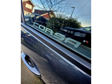2x  Corsa etched effect decals