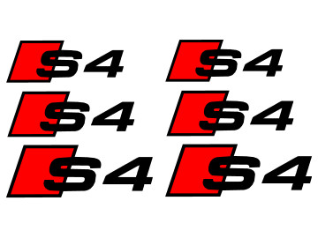 Audi S4 Caliper Decals - Heat-resistant Vinyl Brake Stickers (Set of 6) Audi S4 Caliper Decals - Heat-resistant Vinyl Brake Stickers (Set of 6)