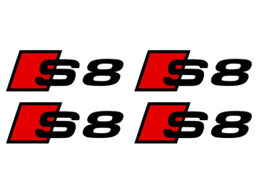 4x Audi S8 Brake Caliper Decal Set - High Temp Vinyl Stickers for Front & Rear 4x Audi S8 Brake Caliper Decal Set - High Temp Vinyl Stickers for Front & Rear
