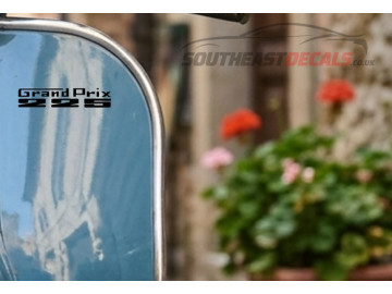 2 Grand Prix 225 Cut Vinyl Decals for Classic Lambretta LI SX TV GP UK Made 2 Grand Prix 225 Cut Vinyl Decals for Classic Lambretta LI SX TV GP UK Made