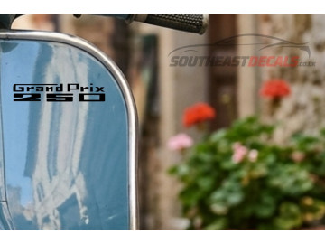 2x Grand Prix 250 Scooter Decals Stickers Premium Vinyl