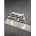 White & Black ST Line Front Grille Badge for Ford | Gloss Finish | Fits Focus, Fiesta, Kuga, Puma, Mondeo