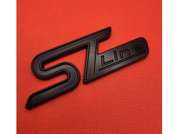 ST Line rear boot badge Matte Black 100x36mm ST Line rear boot badge Matte Black 100x36mm