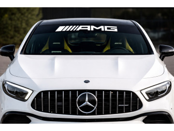 AMG Style Vinyl Sunstrip - Universal Fit Windscreen Banner AMG Style Vinyl Sunstrip - Universal Fit Windscreen Banner