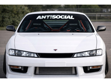 Antisocial JDM Vinyl Sunstrip - Universal Fit Windscreen Banner Antisocial JDM Vinyl Sunstrip - Universal Fit Windscreen Banner