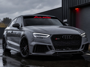 Audi Style Vinyl Sunstrip - Universal Fit Windscreen Banner Type 1 Audi Style Vinyl Sunstrip - Universal Fit Windscreen Banner Type 1