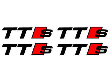4x Audi TTS Brake Caliper Decal Set - High Temp Vinyl Stickers 4x Audi TTS Brake Caliper Decal Set - High Temp Vinyl Stickers